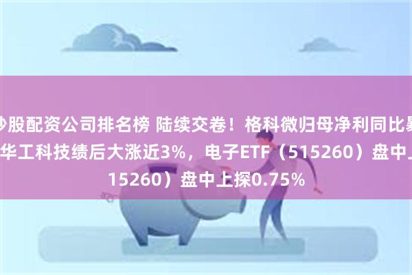 炒股配资公司排名榜 陆续交卷！格科微归母净利同比暴增439%！华工科技绩后大涨近3%，电子ETF（515260）盘中上探0.75%