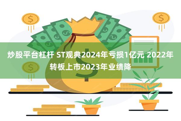 炒股平台杠杆 ST观典2024年亏损1亿元 2022年转板上市2023年业绩降