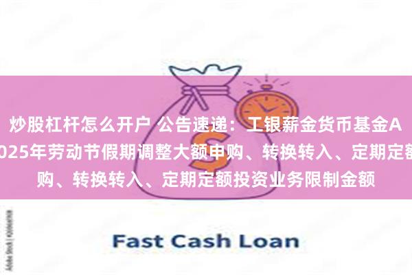 炒股杠杆怎么开户 公告速递：工银薪金货币基金A类份额及D类份额2025年劳动节假期调整大额申购、转换转入、定期定额投资业务限制金额