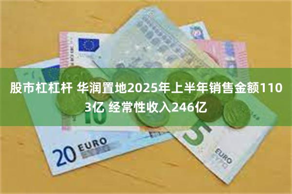 股市杠杠杆 华润置地2025年上半年销售金额1103亿 经常性收入246亿